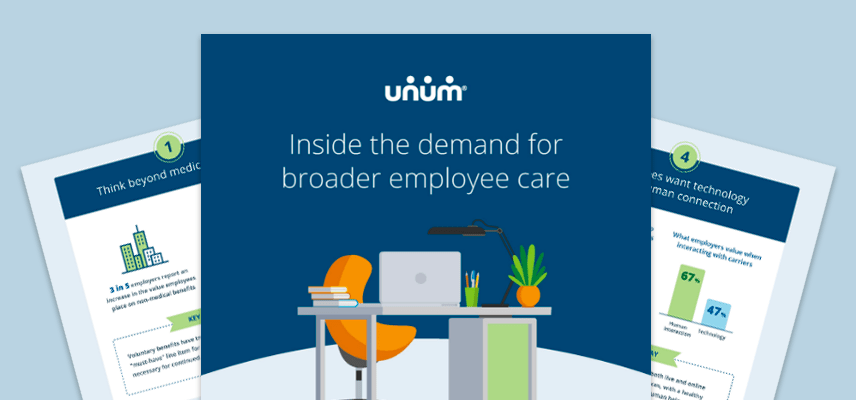 Graphic of the Unum employer insight survey guide.