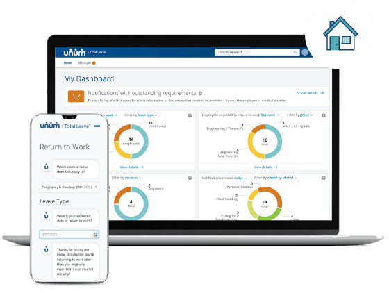 screenshot of time away