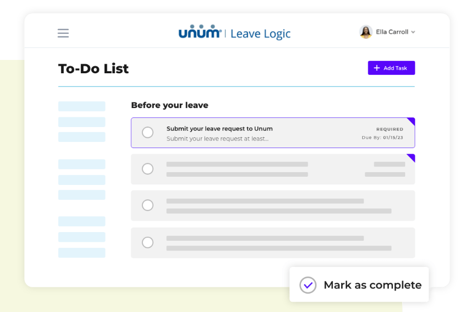 To-do user interface image
