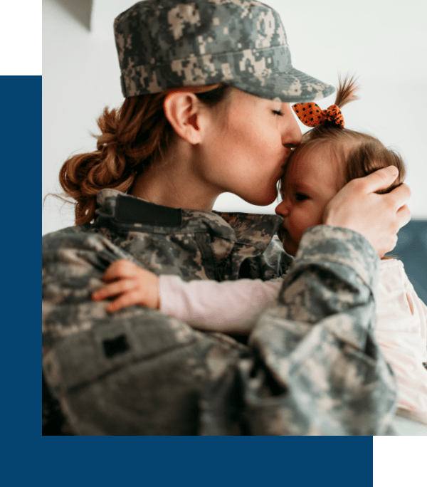 Mother kissing baby imagery