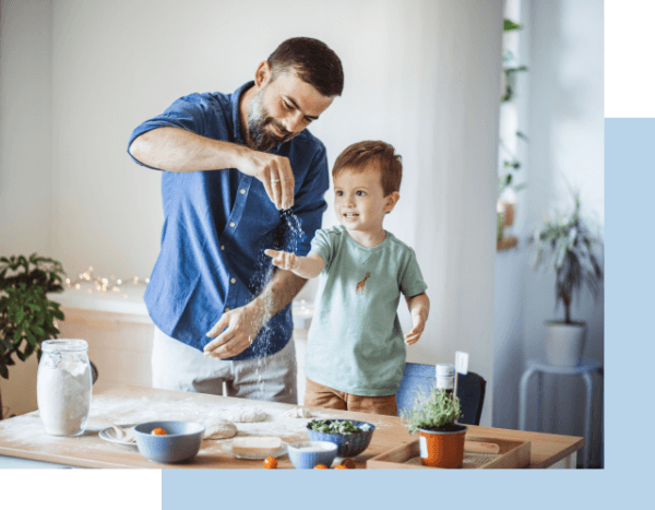 Family cooking imagery