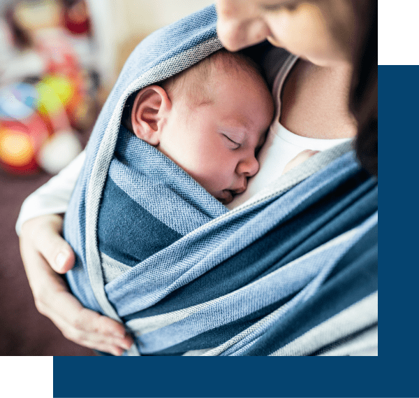 Mother holding baby Imagery