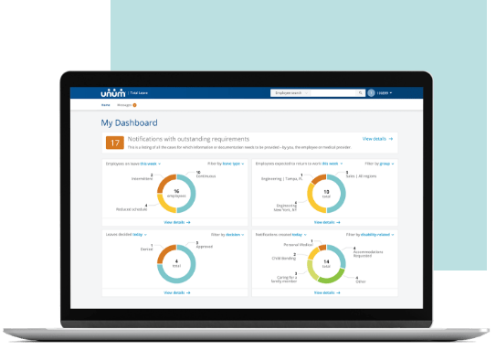 screenshot of total leave